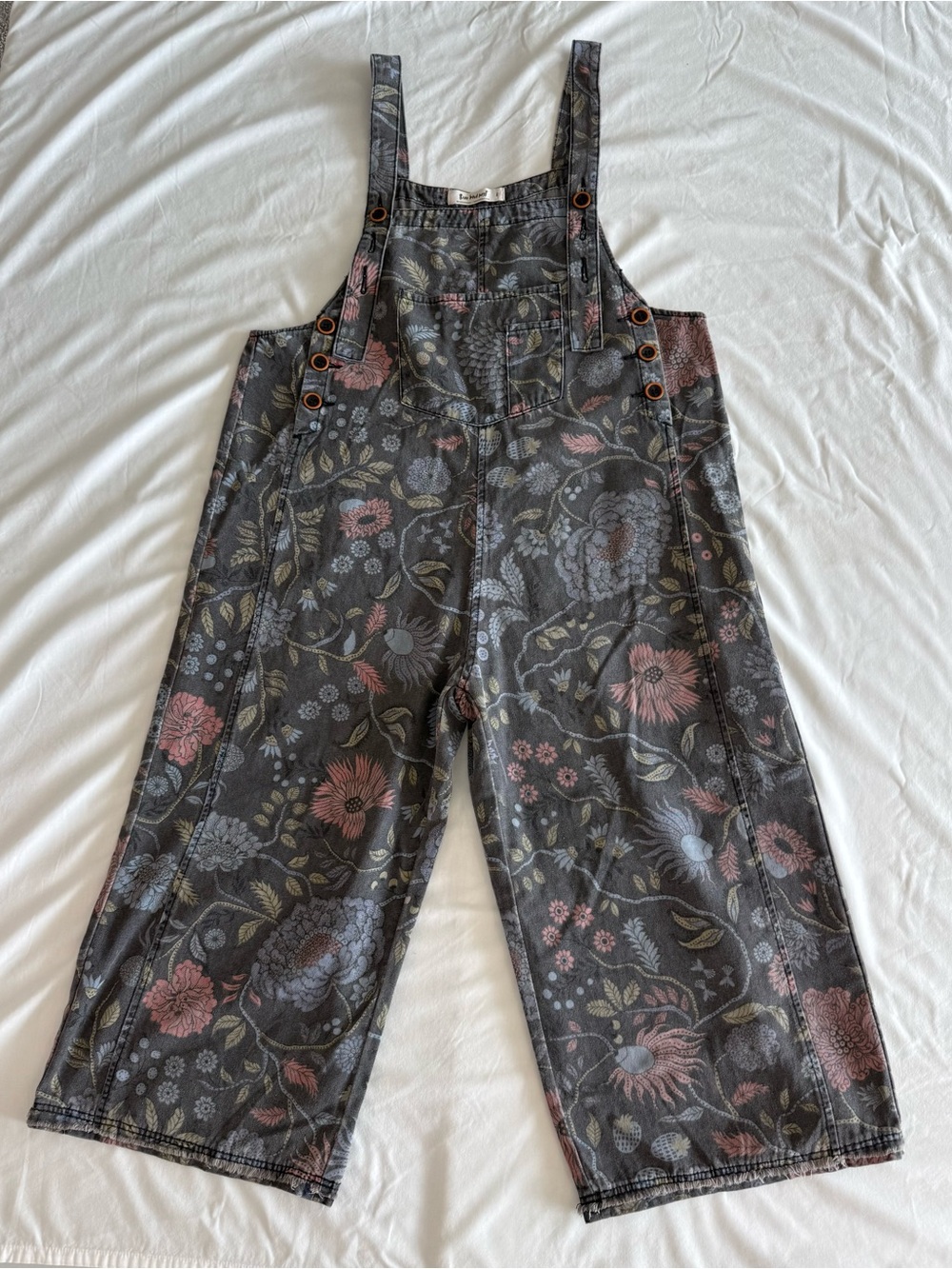 Three Bird Nest High Hopes Slouchy Denim
Overalls Boho Denim Size Large - Picture 3 of 11
